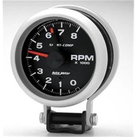 Auto Meter AUTO METER 3780 Sport Comp Tachometer 3.74 In. 8 Rpm A48-3780